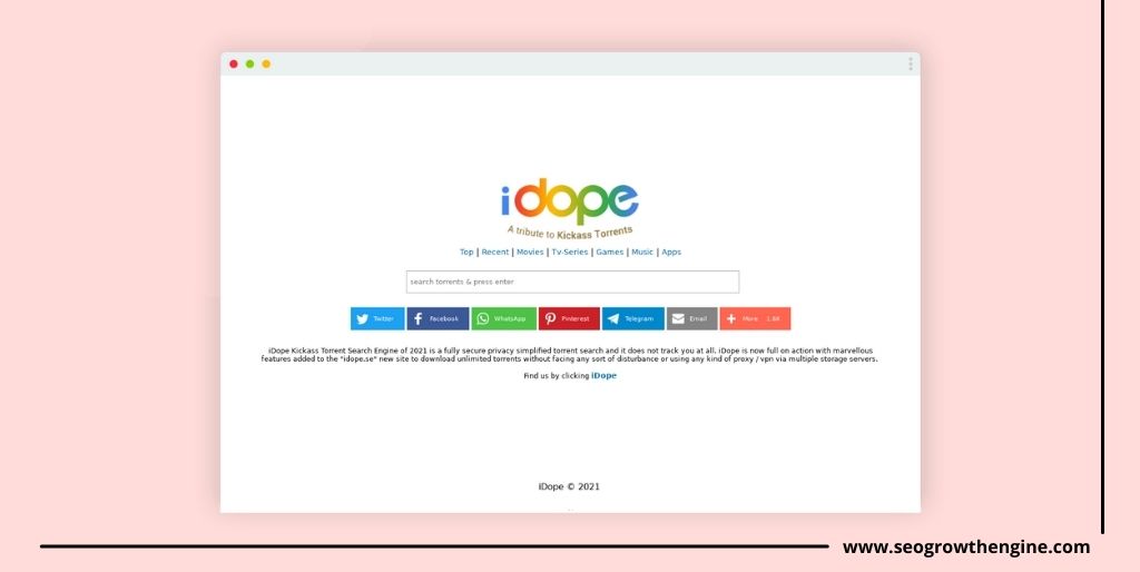 iDope Search Engine